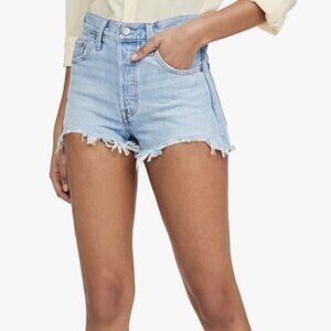 Levi's High Rise 501 Distressed Jean Shorts Size 29